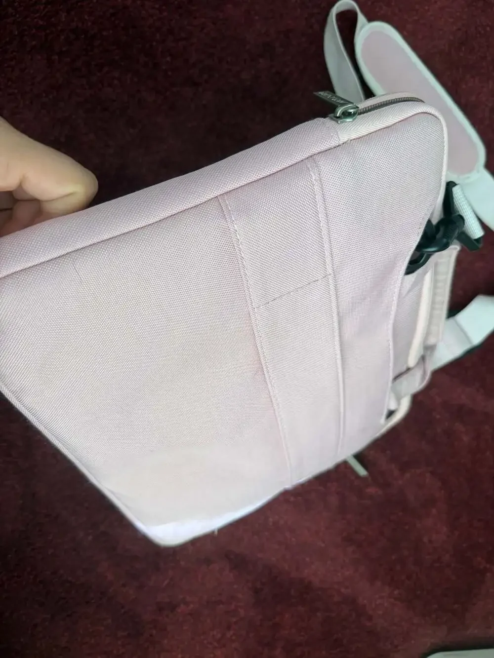 MOSISO 360 Laptop Shoulder Bag 15-15.6 Inch Pink with Detachable Strap